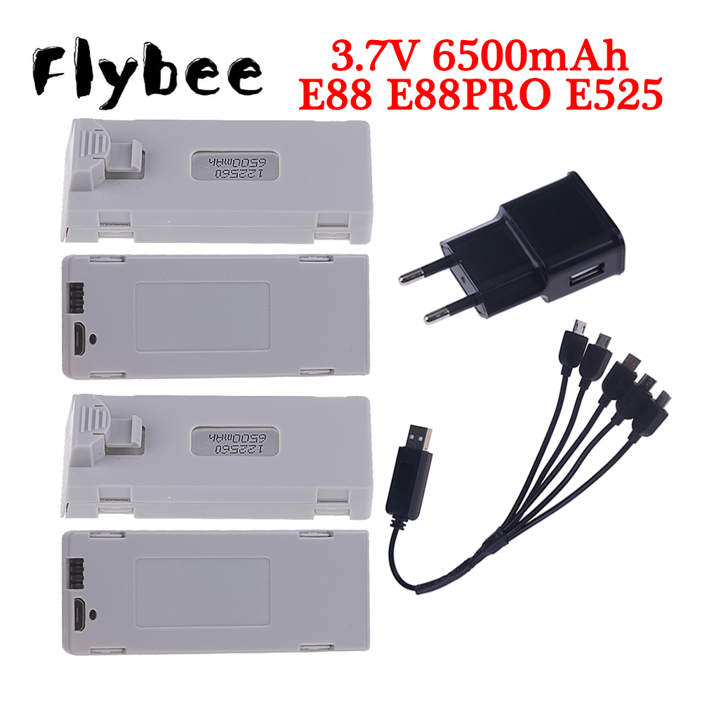 Drone Camera Hd - Batteria originale E88 3.7V 6500mAh batteria